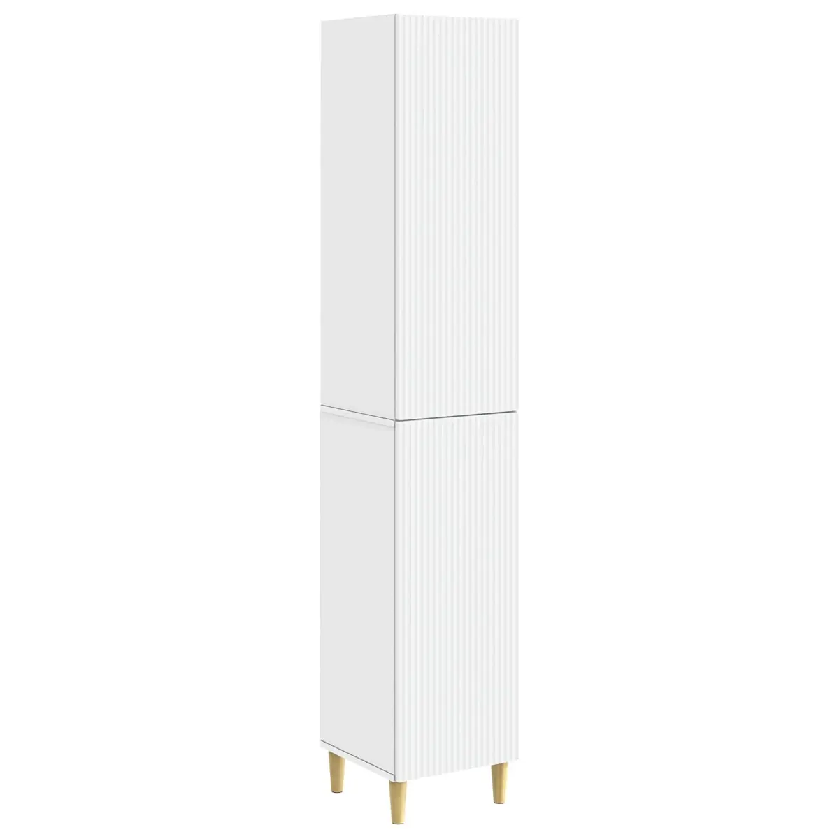 Engineered Wood Cabinet Set 2 pcs White Storage Furniture Modular Shelving