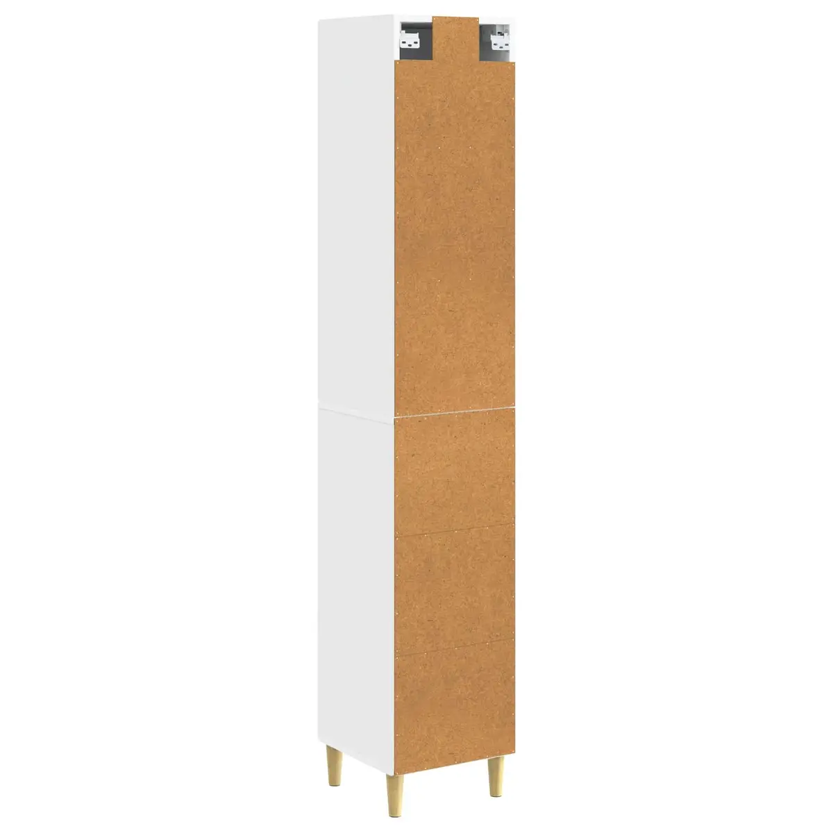 Engineered Wood Cabinet Set 2 pcs White Storage Furniture Modular Shelving