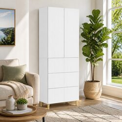 Reliable and Stylish 2-Piece Engineered Wood Cabinets