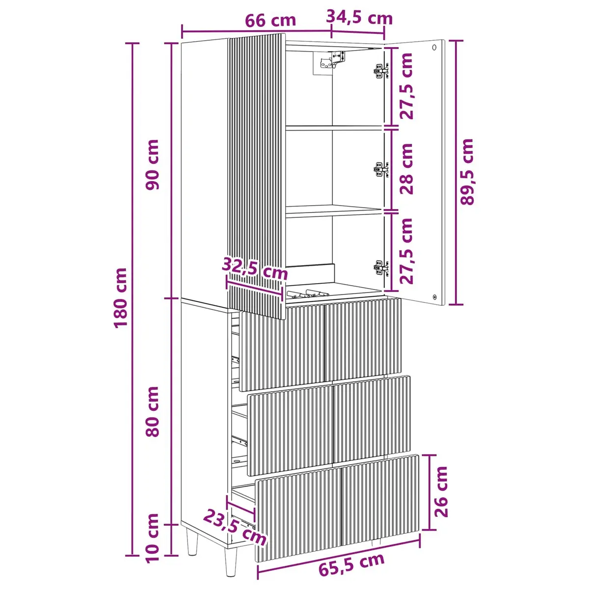 2-Piece Engineered Wood Cabinets