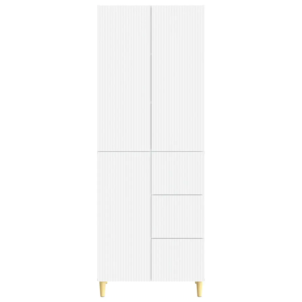 Cabinet Set 2 pcs Storage Furniture 66 x 34.5 x 90 cm White
