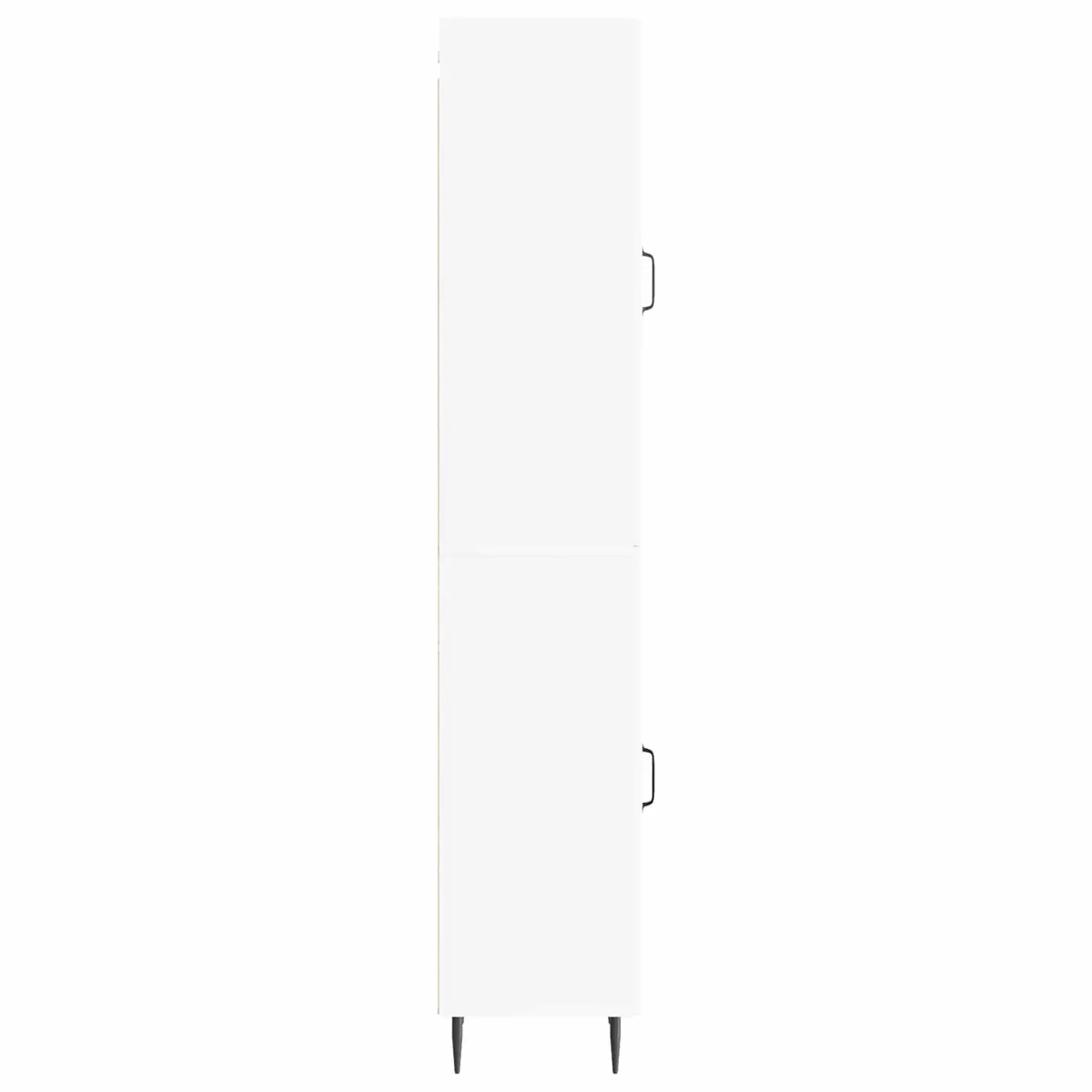 White Cabinet Set Storage Furniture 2 Pieces Engineered Wood Living Room Bedroom