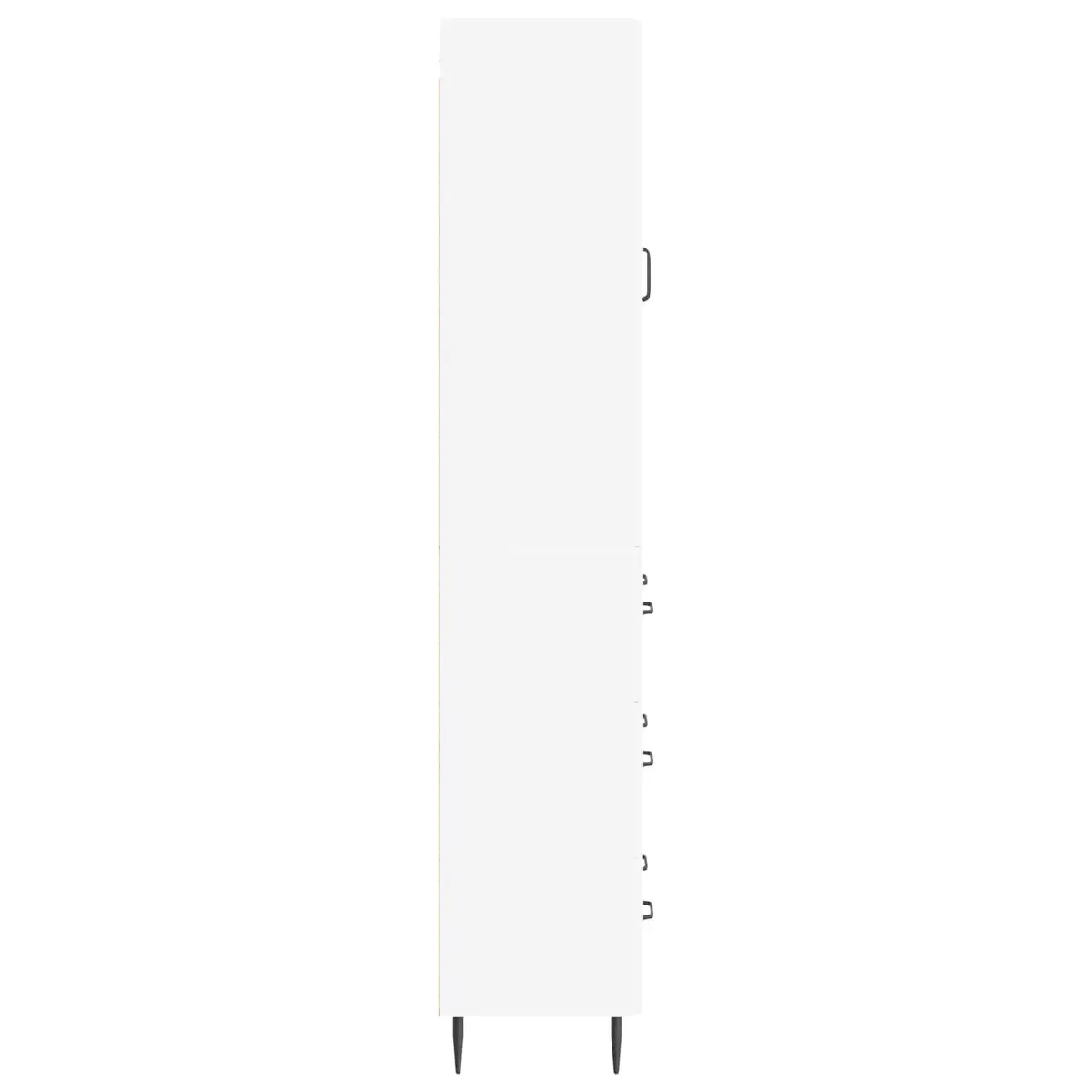 Storage Cabinet Set 2 pcs Adjustable Shelves 66 x 34.5 x 90 cm White