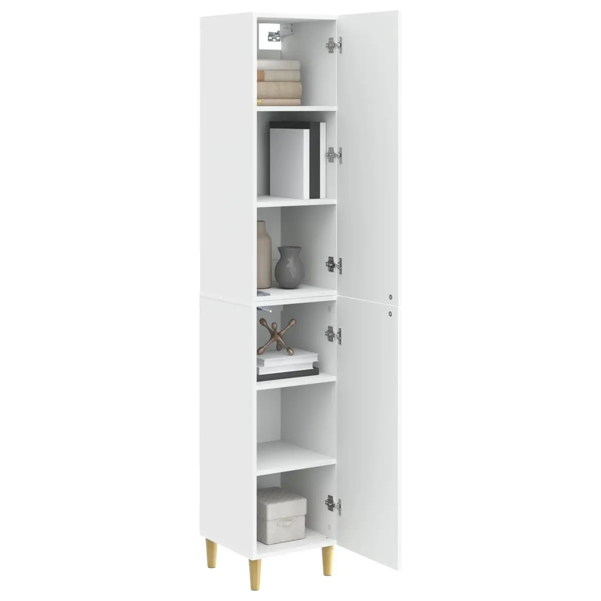 White Cabinet Set with Ample Storage