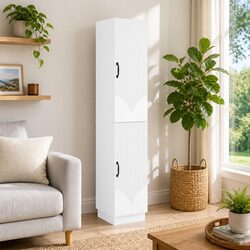 Value-Driven 2-Piece White Cabinet Set for Your Home