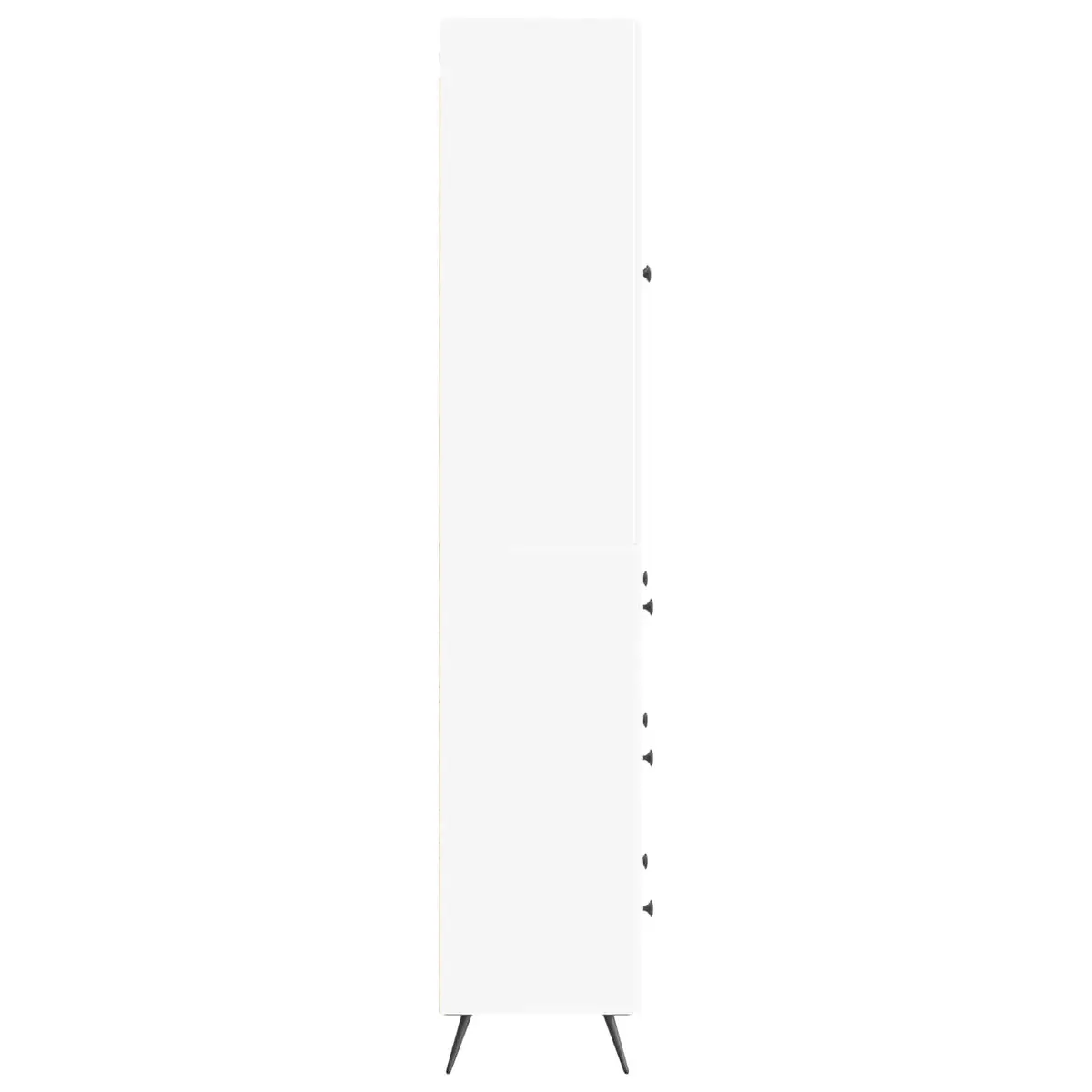 Storage Cabinet Set 2 pcs White 66 x 34.5 x 90 cm Sliding Doors Shelves Drawers