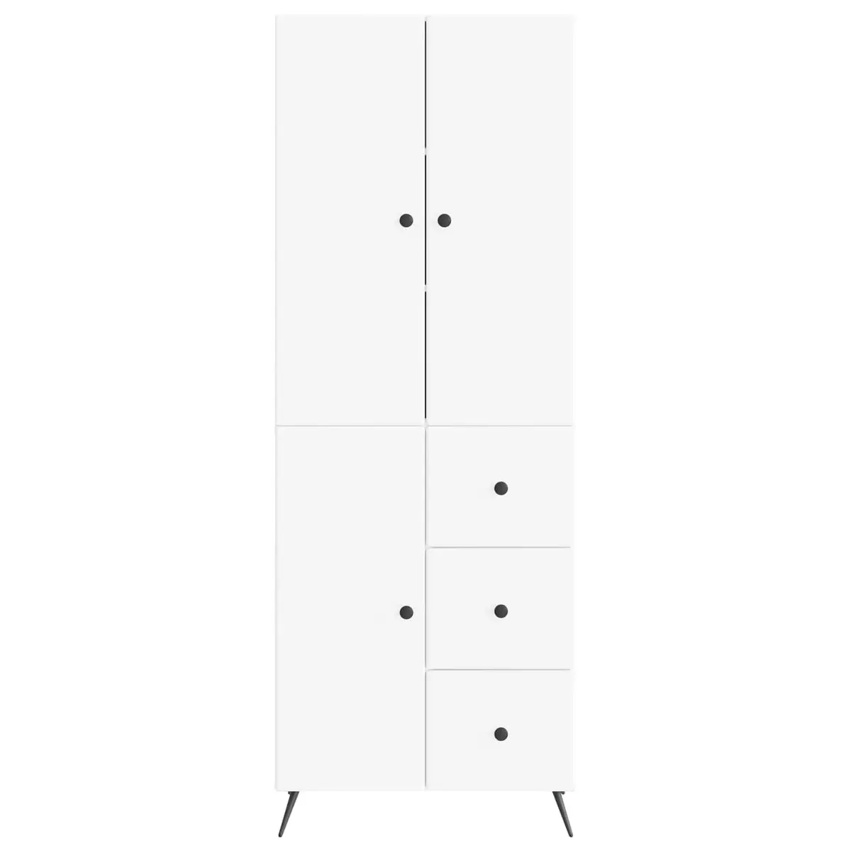 White Engineered Wood Cabinets