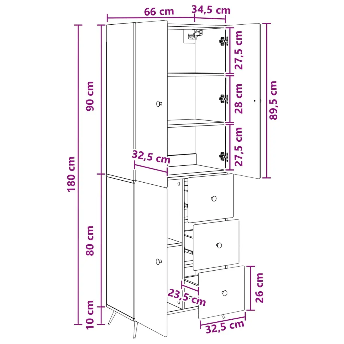 White Engineered Wood Cabinets