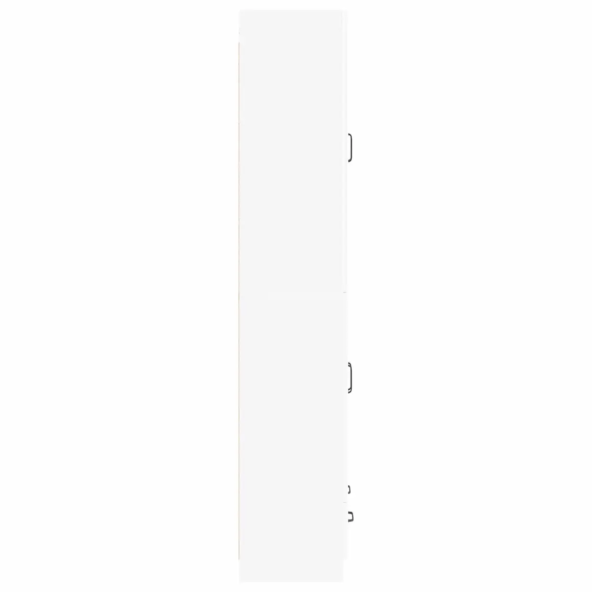 Cabinet Set 2 Pieces Home Storage Engineered Wood White