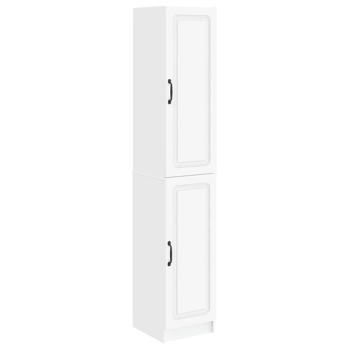 Cabinet Set 2 Pieces White Storage Furniture Living Room Bedroom