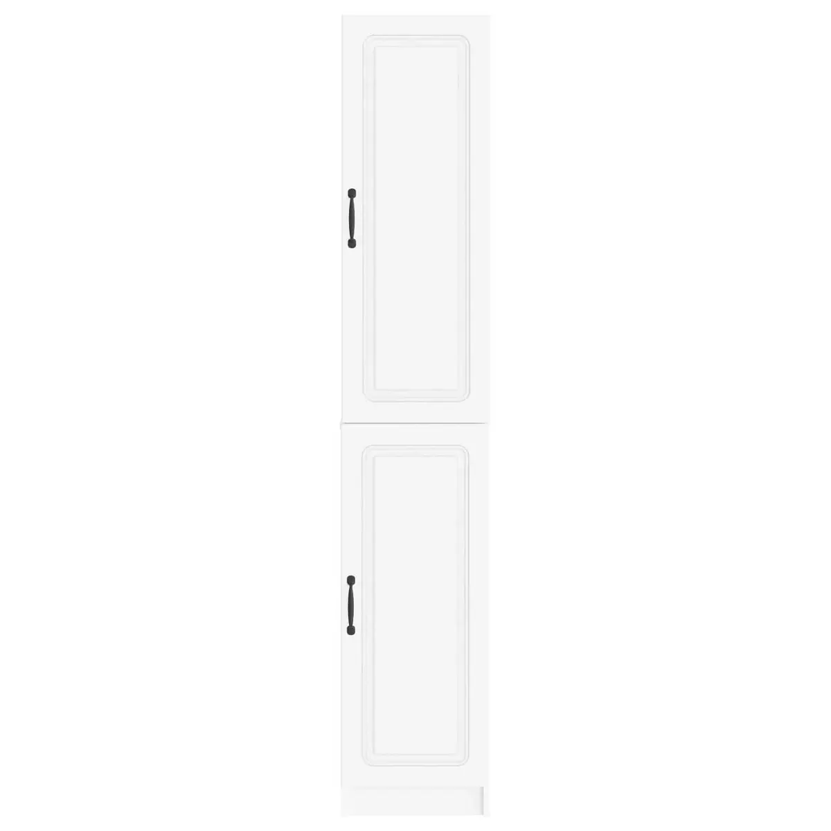 Cabinet Set 2 Pieces White Storage Furniture Living Room Bedroom