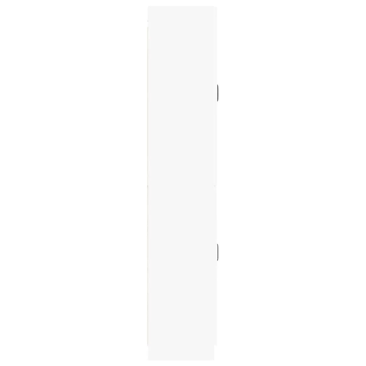 Cabinet Set 2 Pieces Storage Modern White Furniture Living Room Organiser
