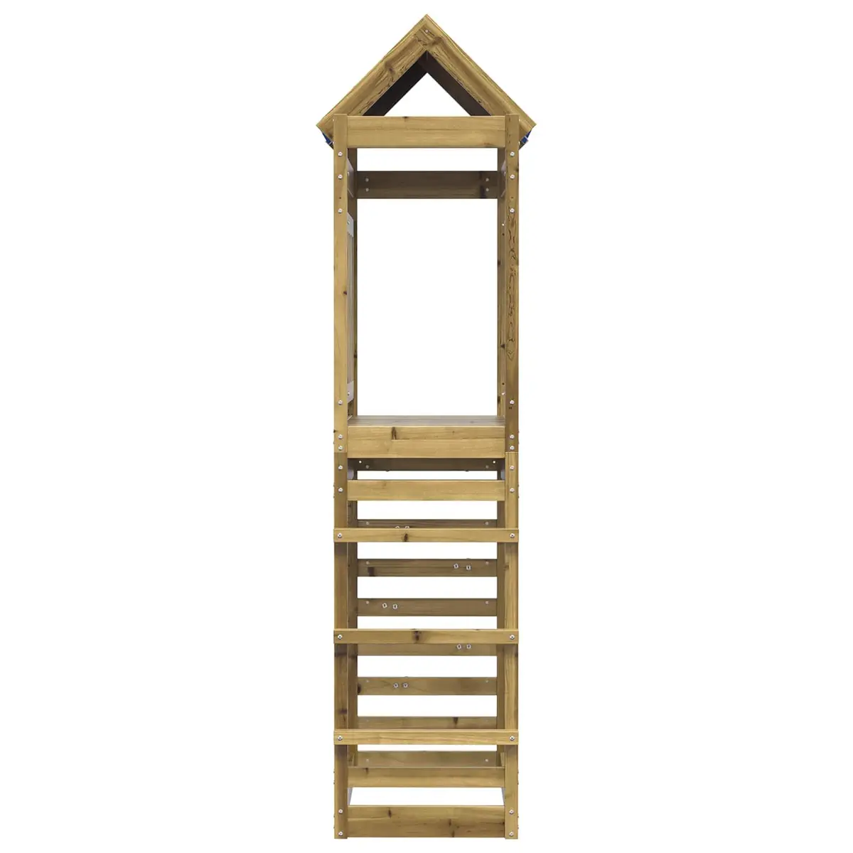 Play Tower Outdoor Kids Playground Equipment Climbing Brown 85 x 52.5 x 239 cm