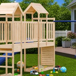 Play Tower Swing Set Slide Climbing Outdoor Kids Backyard Playground Equipment