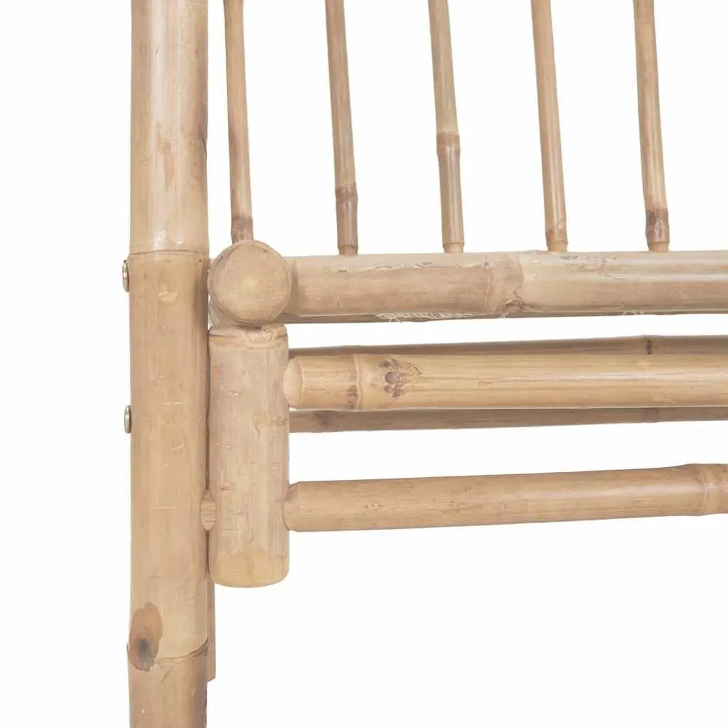 Bamboo Garden Bench Pergola Trellis Outdoor Seating 116cm Brown