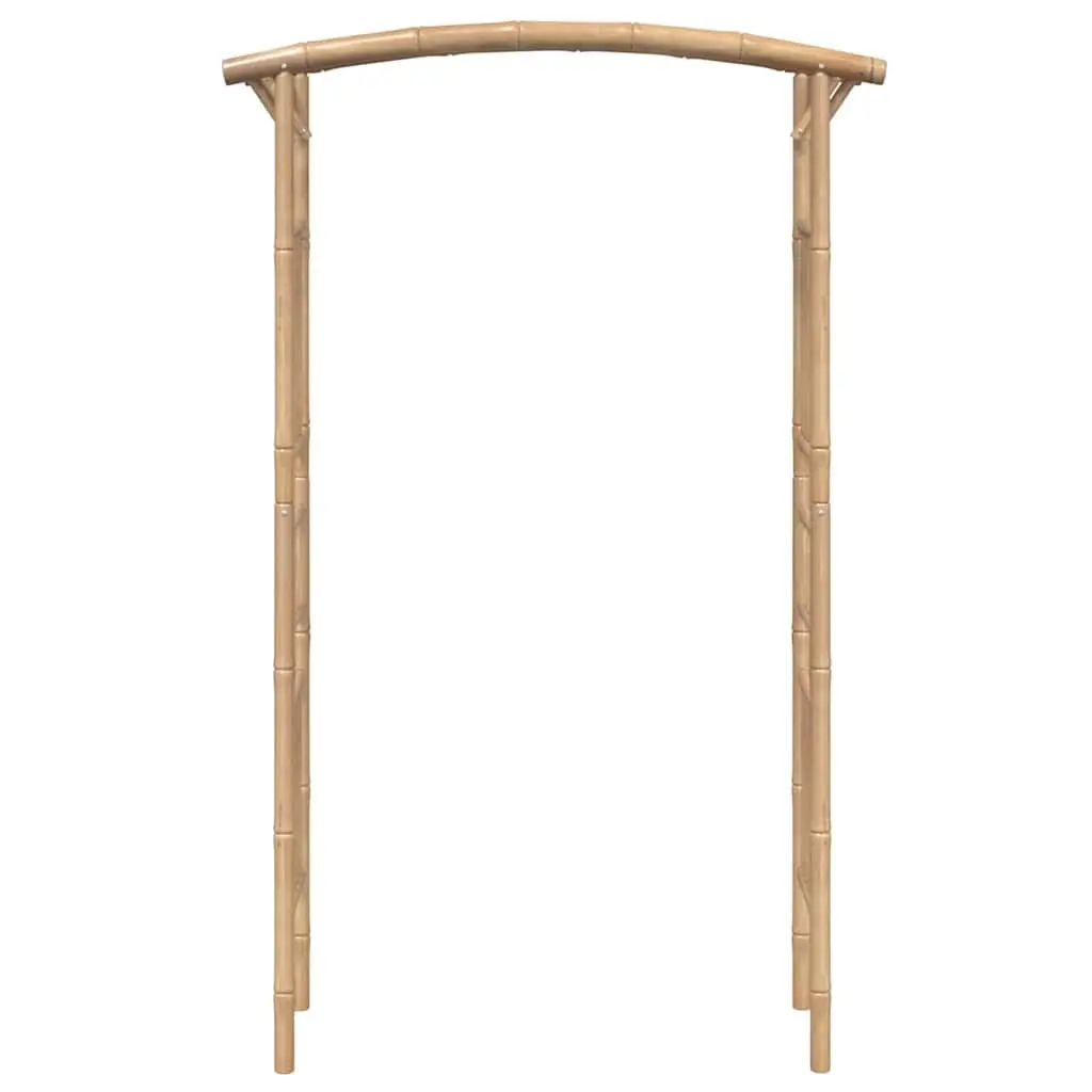 Bamboo Garden Arch Outdoor Patio Trellis Climbing Plant 118cm W Brown