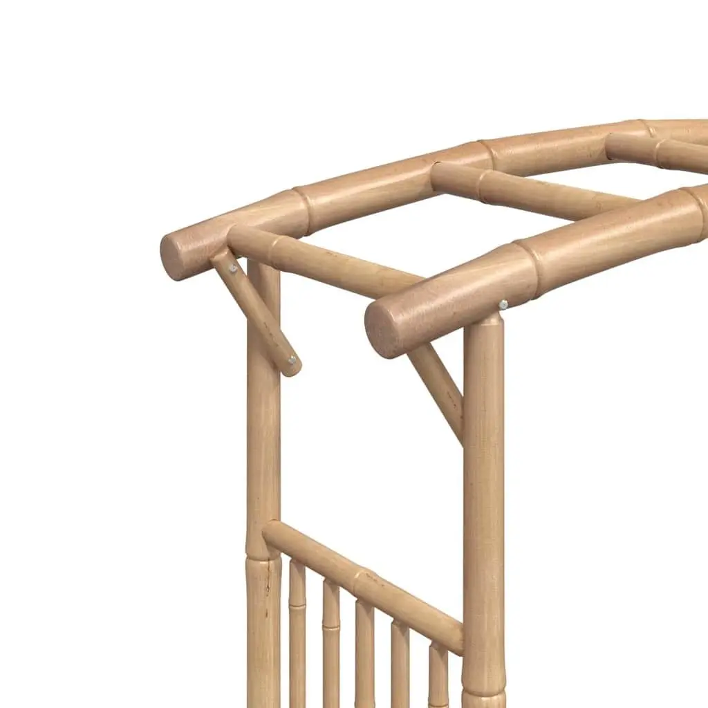 Bamboo Garden Arch Outdoor Patio Trellis Climbing Plant 118cm W Brown