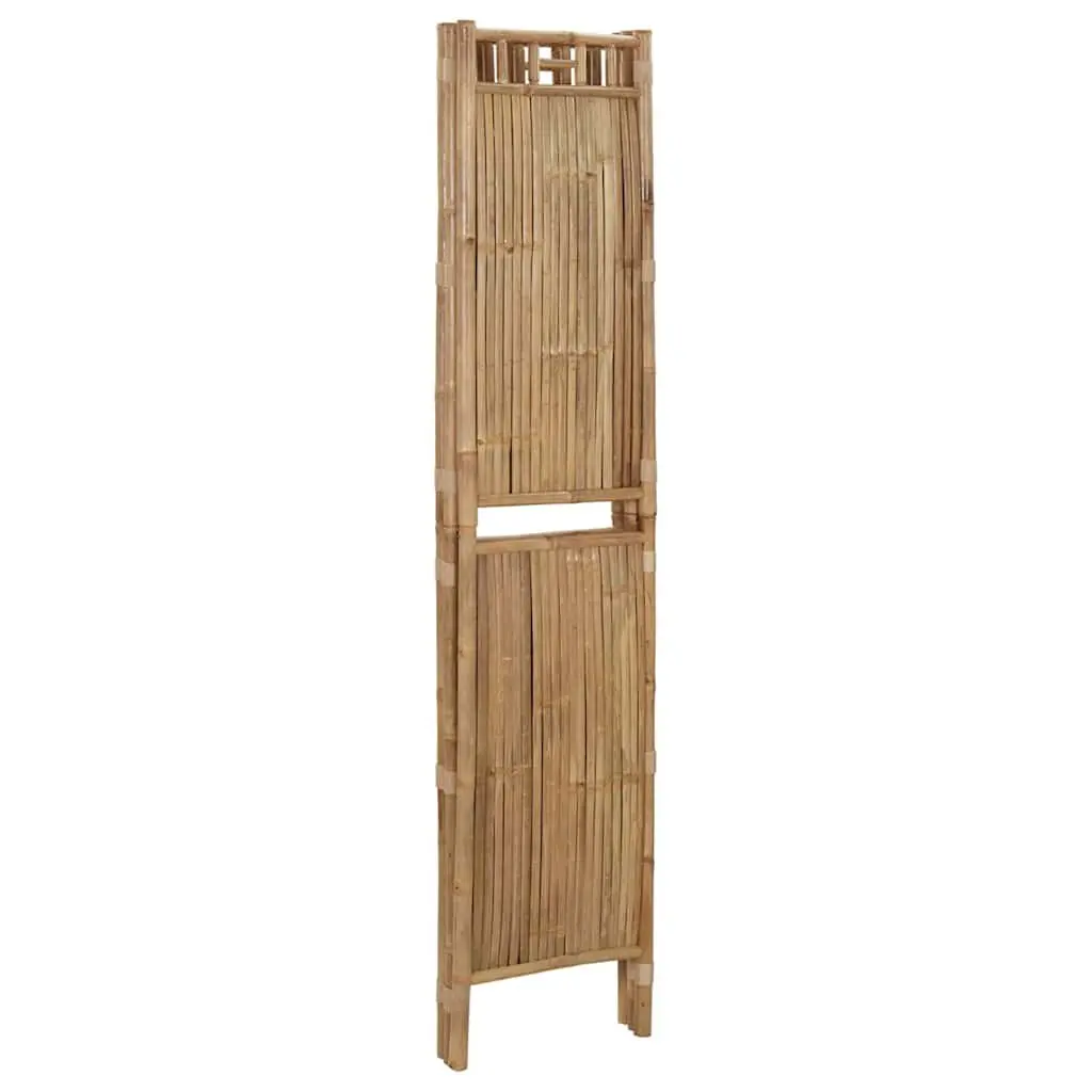 3-Panel Room Divider Bamboo Screen Privacy 120x180 cm Brown Indoor Outdoor