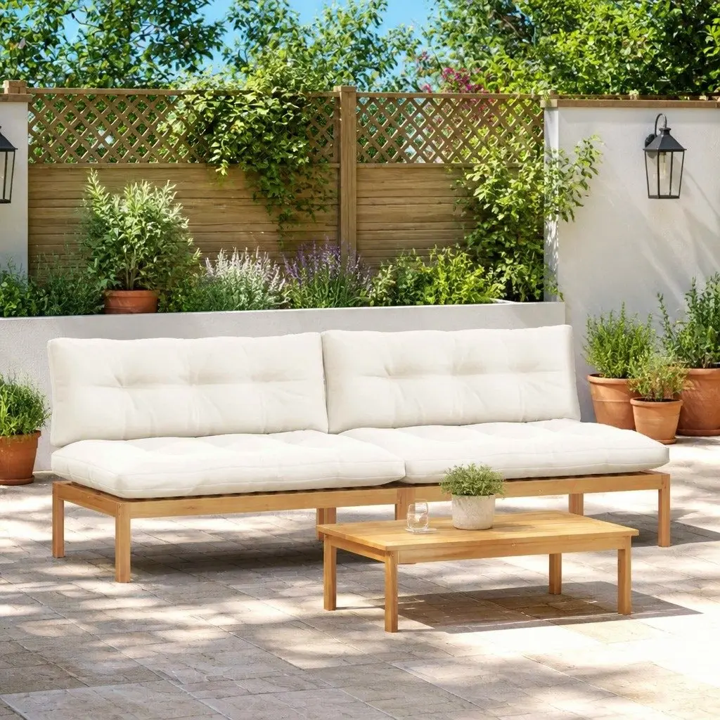 Outdoor Sectional Sofa Middle Unit with Cushion