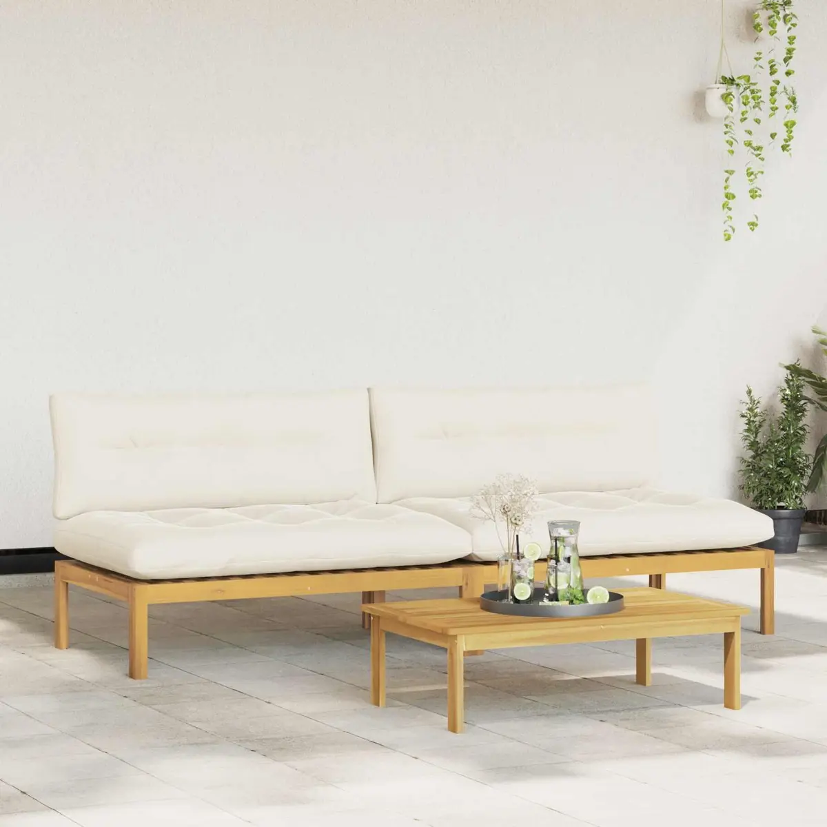 Outdoor Sectional Sofa Middle Unit with Cushion