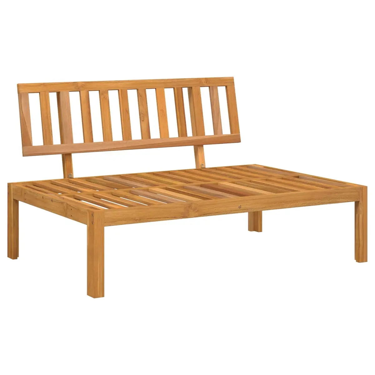 Modular Sofa Set Outdoor Garden Furniture Anthracite Solid Acacia Wood
