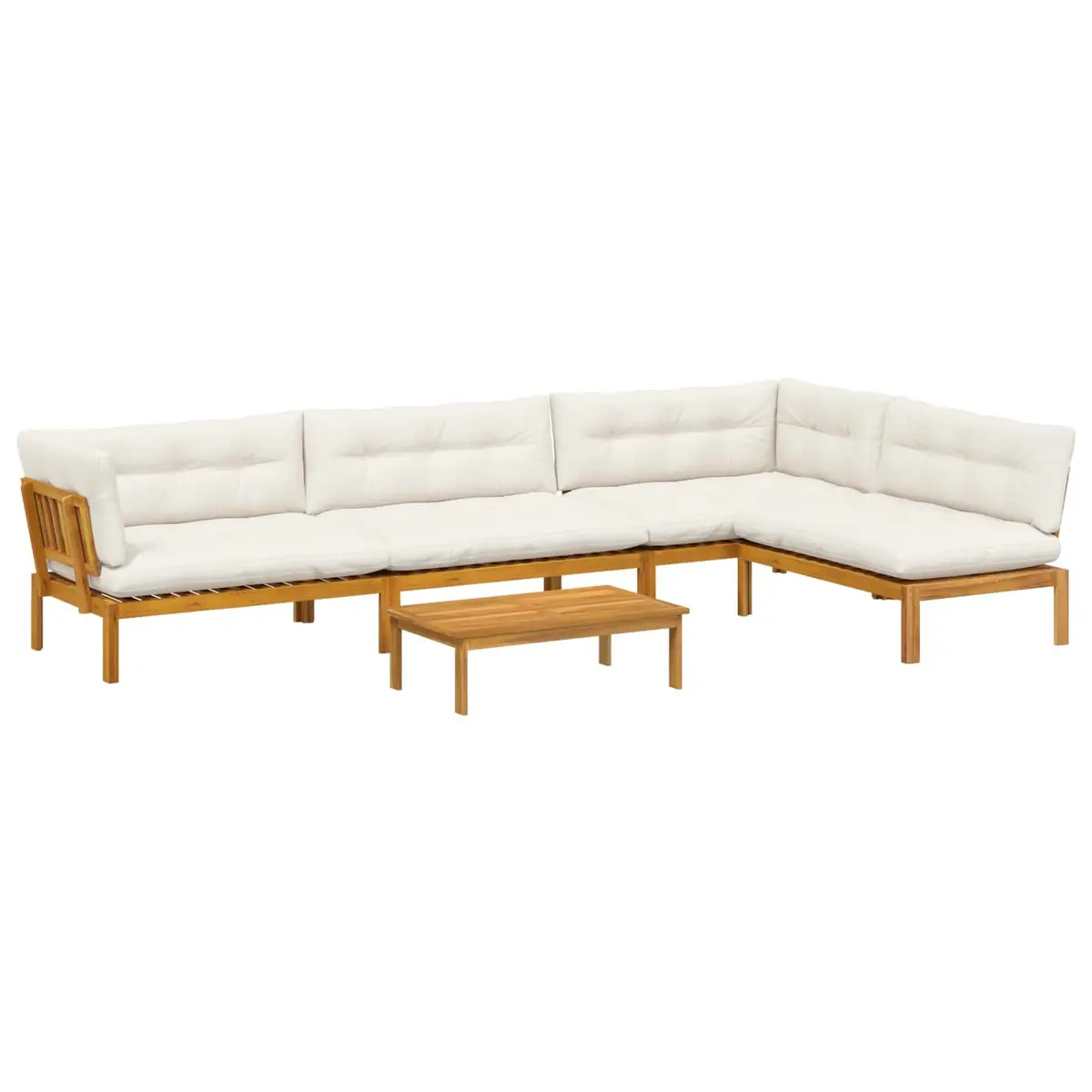 Garden Pallet Sofa Set, Brown Finish