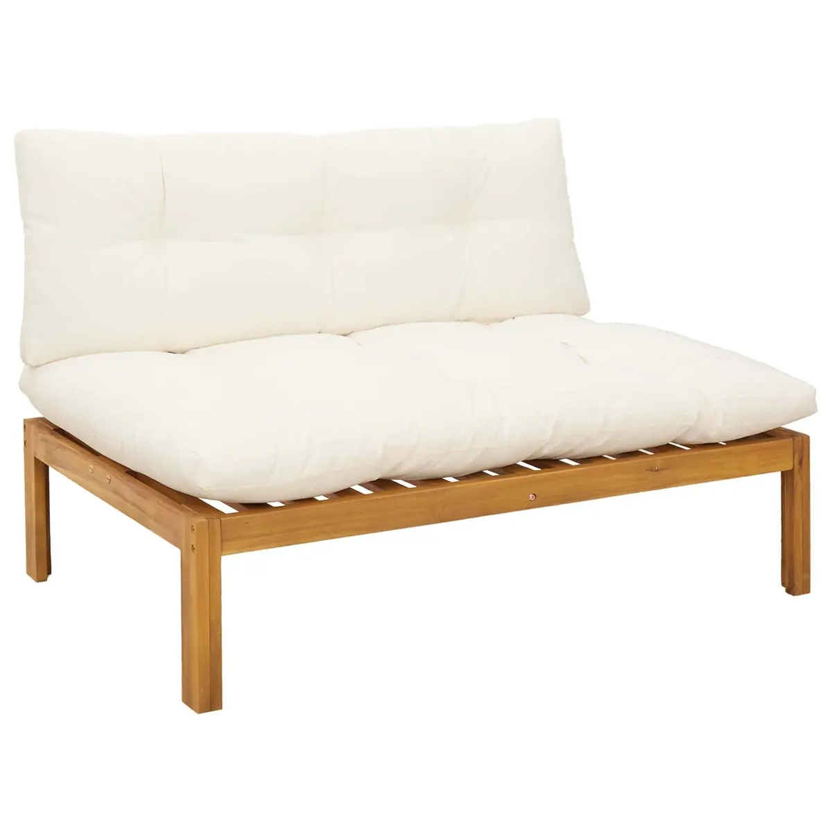 Outdoor Sectional Sofa Set Corner Lounge 6 Piece Natural Brown