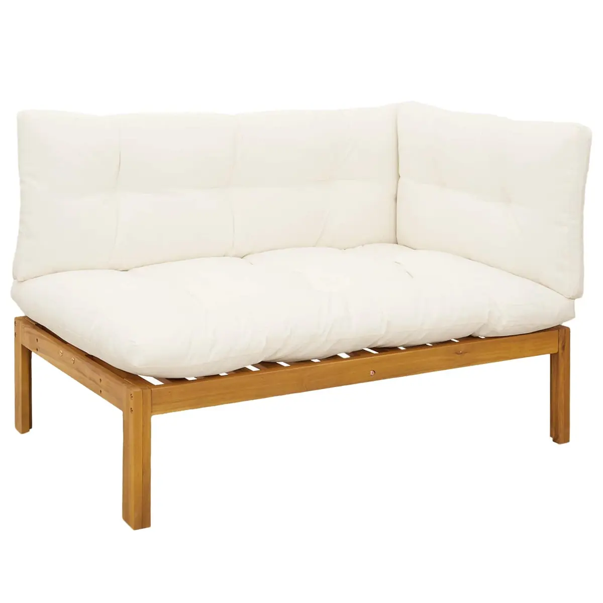 5 Piece Garden Pallet Sofa Set Outdoor Sectional Corner Lounge with Table
