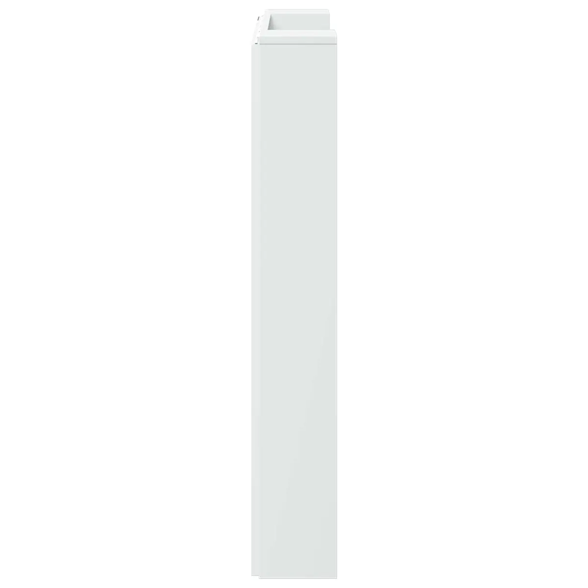 Storage Headboard RGB LED Lights Bedroom Bedside Shelving Unit White