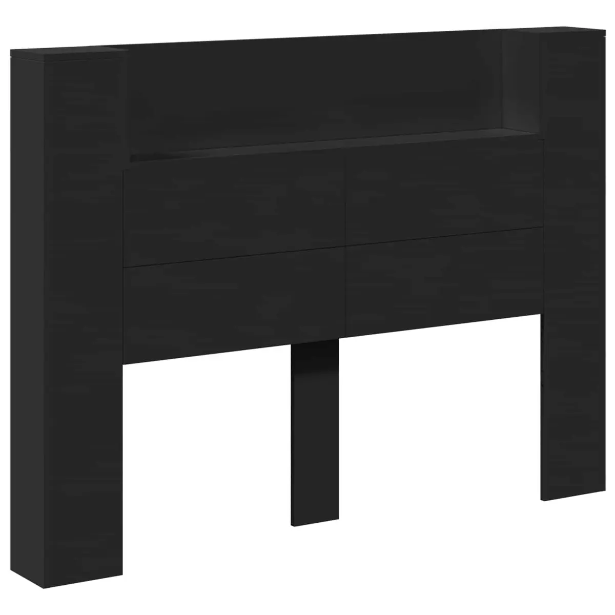 Storage Headboard with Ambient Lighting Options