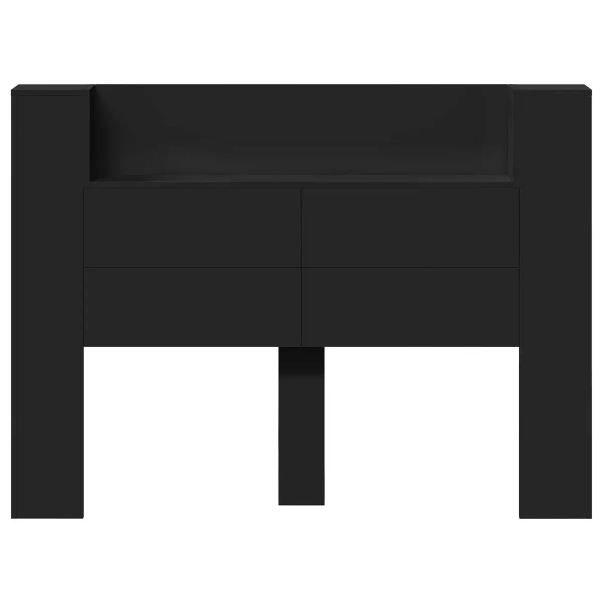Storage Headboard with Ambient Lighting Options
