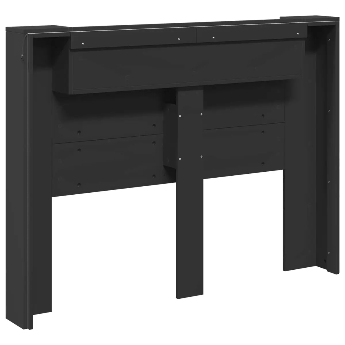 Storage Headboard with Ambient Lighting Options