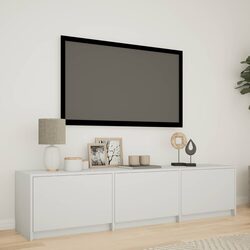 Reliable 165cm TV Cabinet with LED Lighting Features