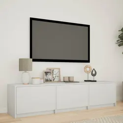 Reliable 165cm TV Cabinet with LED Lighting Features