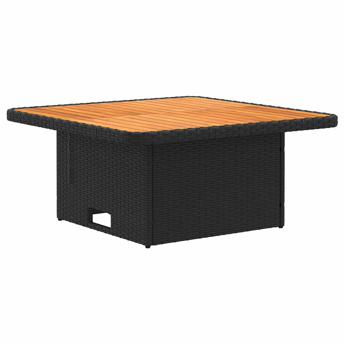 Outdoor Garden Furniture Set 6 Piece Black PE Rattan Patio Lounge with Cushions