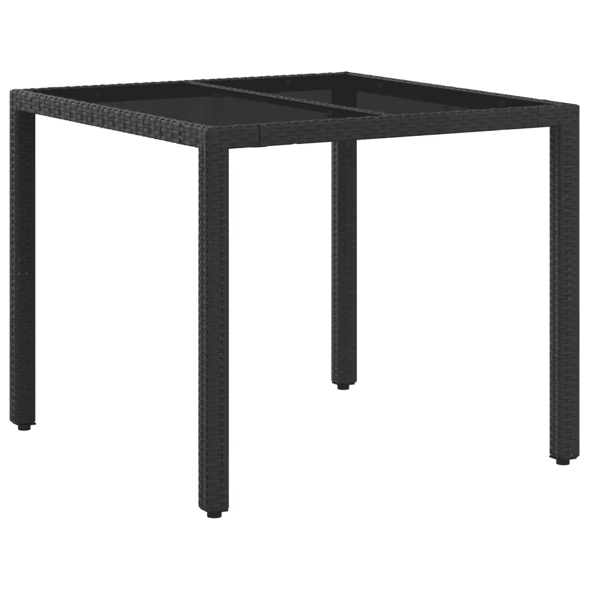 Outdoor Dining Set 3 Piece Black Patio Table and Chairs