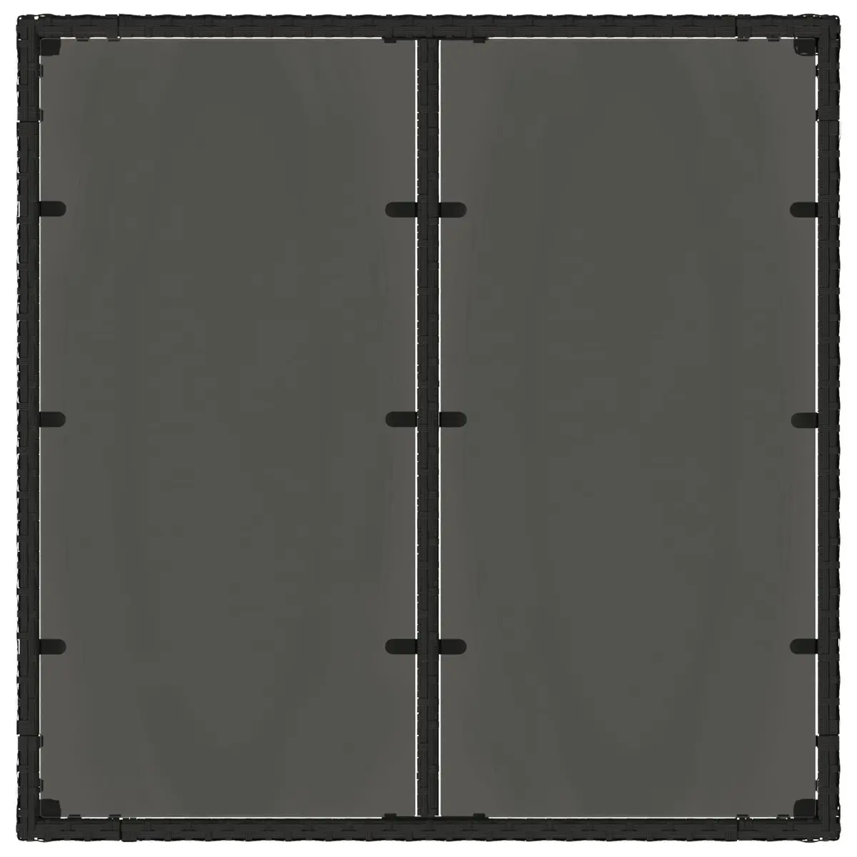 Outdoor Dining Set 3 Piece Black Patio Table and Chairs