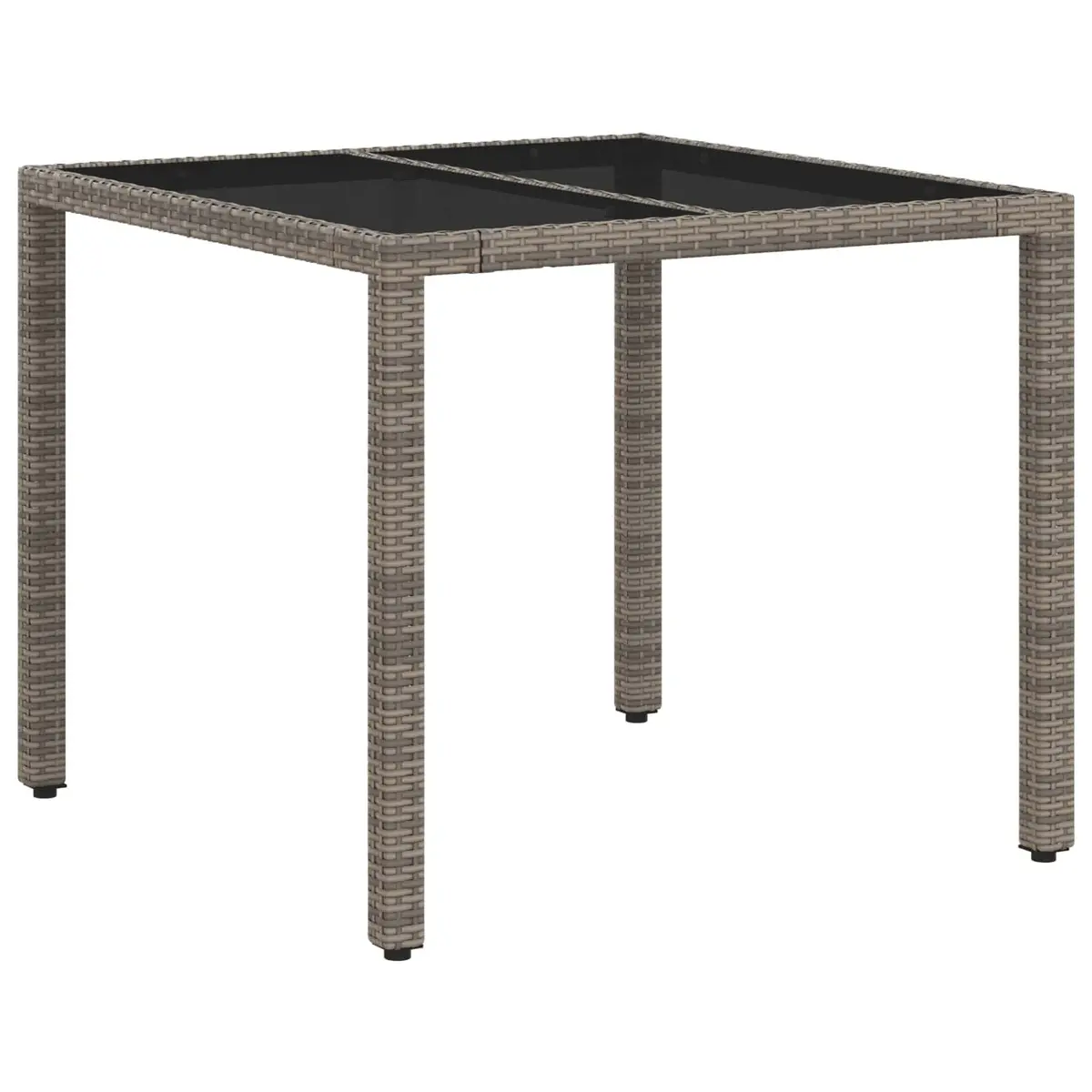 Outdoor Dining Set 3 Pieces Grey Furniture Patio Table Chairs Garden Seating