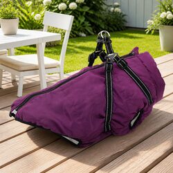 Warm and Reliable Purple Dog Coat L44 for Year-Round Use