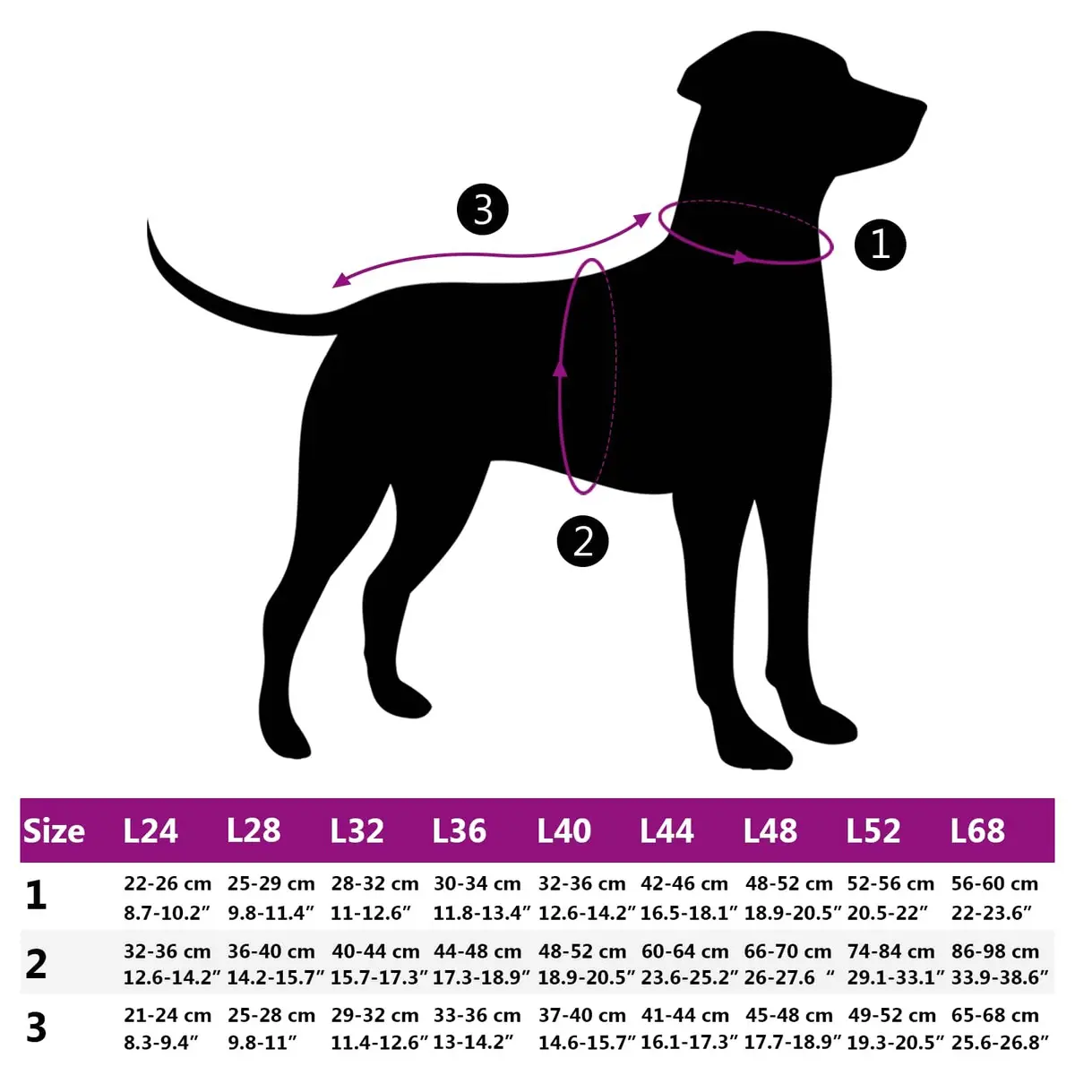 Dog Coat Winter Fleece L32 Black Waterproof Windproof Reflective
