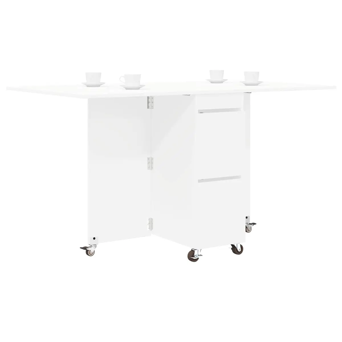 Extendable Dining Table 140x80x77cm White