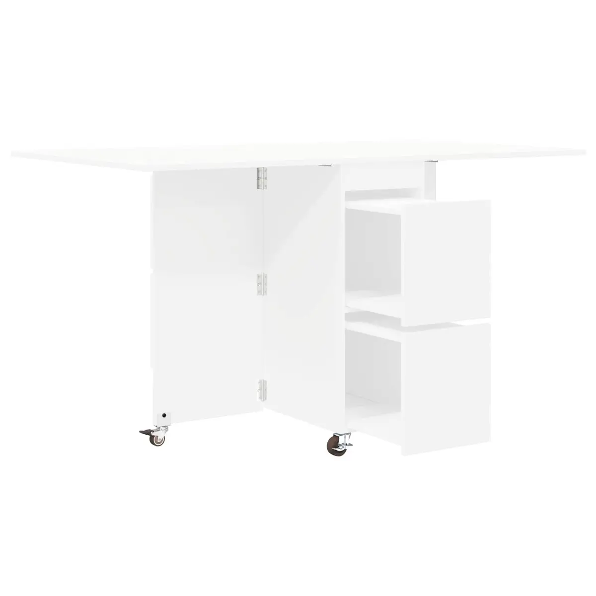 Extendable Dining Table 140x80x77cm White