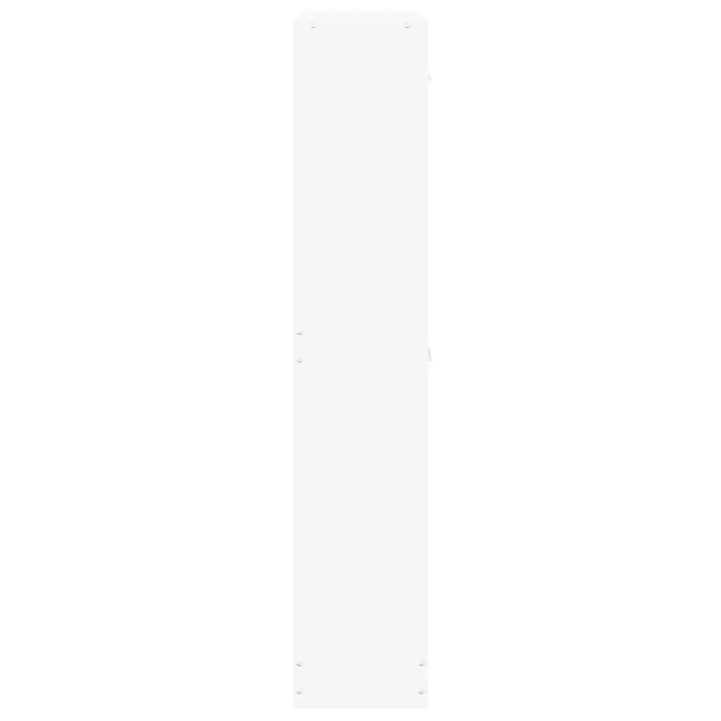 Shoe Cabinet White Storage Organiser 59x17x81cm Modern Furniture