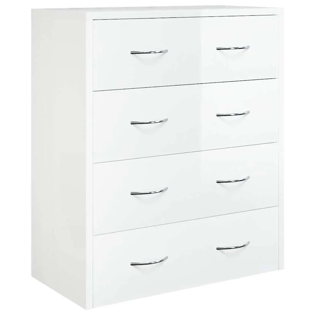 Sideboard Cabinet Storage 60x30.5x71cm High Gloss White