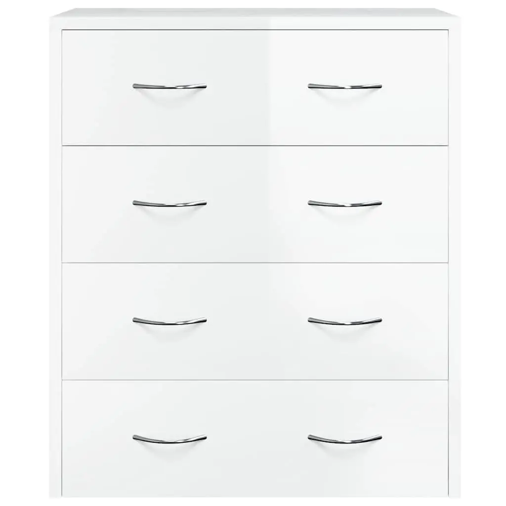 Sideboard Cabinet Storage 60x30.5x71cm High Gloss White