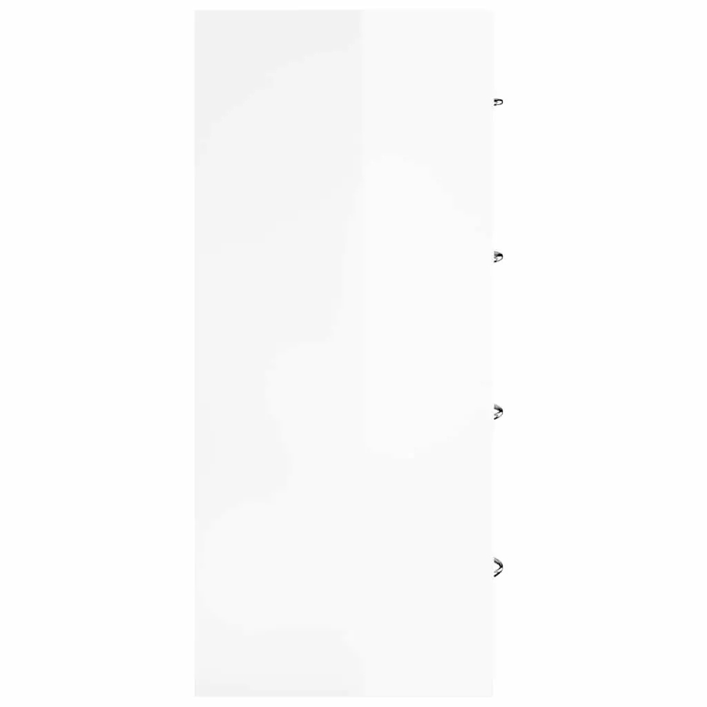 Sideboard Cabinet Storage 60x30.5x71cm High Gloss White