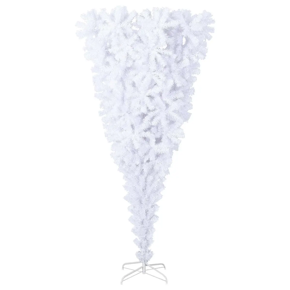 Artificial Christmas Tree 210cm White with LED Lights for Indoor and Outdoor Use