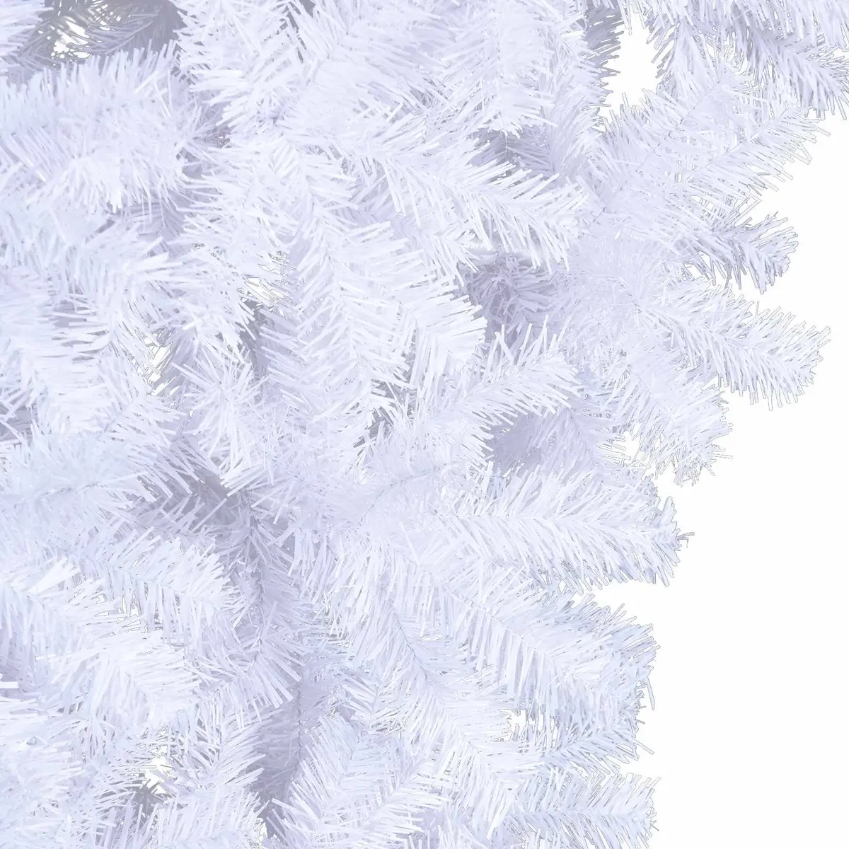 Artificial Christmas Tree 240cm White LED Lights Steel Stand Indoor Outdoor