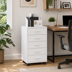 Practical Drawer Cabinet with Castors for Easy Access