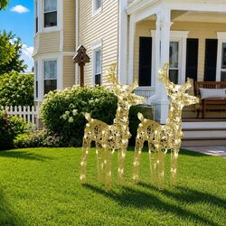 Durable LED Christmas Reindeer Lights for Outdoor Use